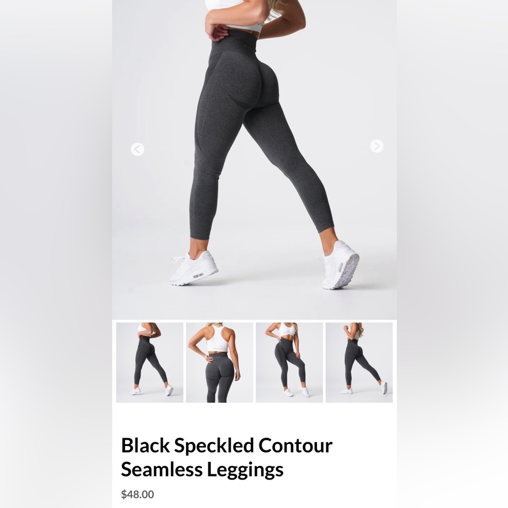 NVTGN Black Speckled Contour Seamless Leggings